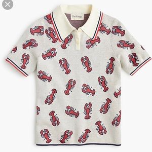 J. Crew The Reeds Lobster Polo sweater